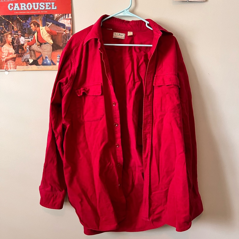Vintage LL Bean Women’s  velvet button down